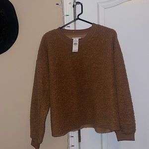NWT American Eagle Sherpa Crewneck